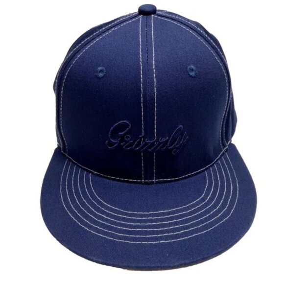 Grizzly OG Sk8 Snapback Adjustable Hat Navy Blue Rare Embroidered Logo NWOT - Picture 1 of 11
